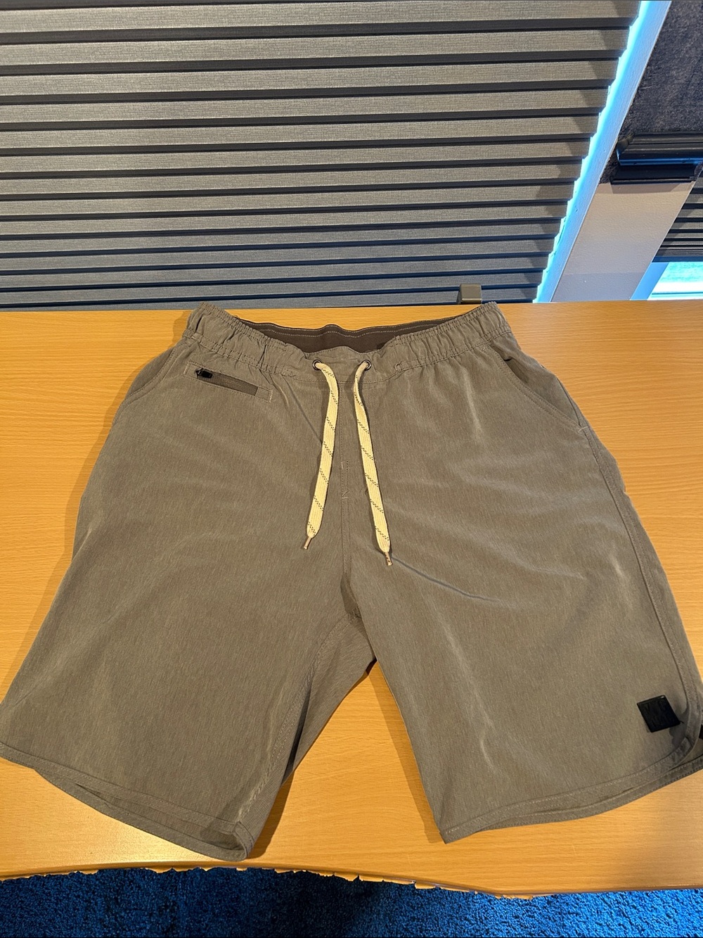 Men's Casual Drawstring Shorts - Gray